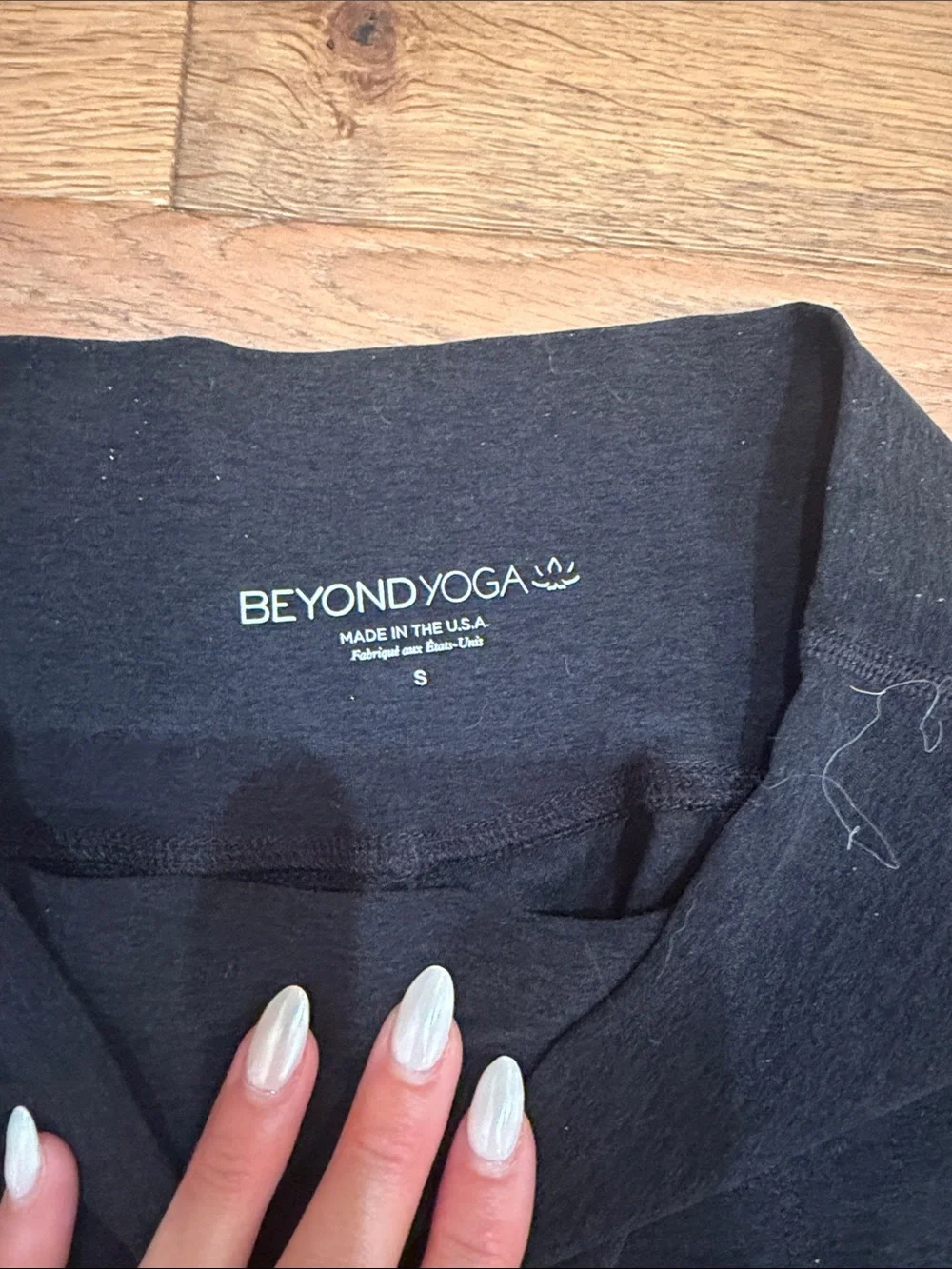 Beyond Yoga Kids Jogger Set in Gray and Black
